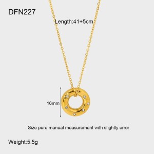 Colliers Pendentifs Pour Femmes Luxueux, Style Rétro, En Forme D'Œil De Diable Et De Soleil, En Acier Inoxydable Étanche Couleur Or Et Zircon. h5 