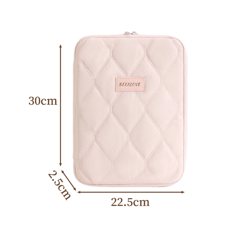 Sac Pour Ordinateur Portable Femme, Matelassé, Couleur Unie, Style Bureau h5Image4