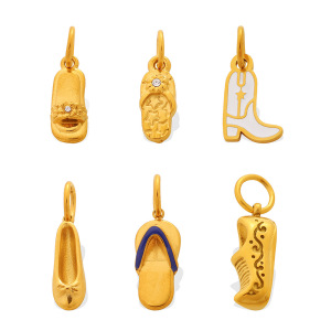 Bottes Quotidiennes Simple Series En Acier Inoxydable Étanche Couleur Or Avec Strass, Pendentif Unisexe h5 Image4
