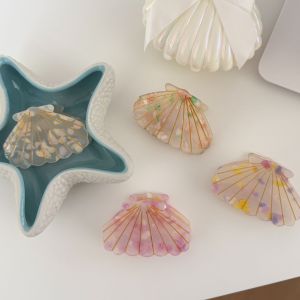 Pinces À Cheveux En Plastique Pour Femmes, Collection Simple Series Vacation Shell h5 Image2