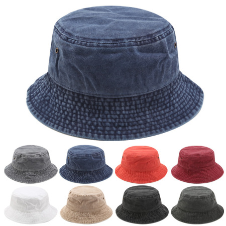 Bob unisexe en denim uni simple