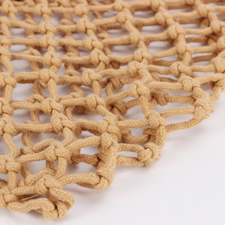 Sac de plage femme en corde tressée ajourée, couleur unie, style vacances 2