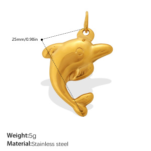 Pendentifs À Faire Soi-Même En Acier Inoxydable Étanche Couleur Or Oceanic h5 