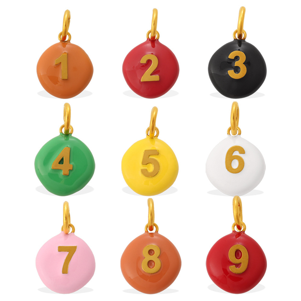 Pendentifs En Acier Inoxydable Avec Chiffres À Faire Soi-Même Image4
