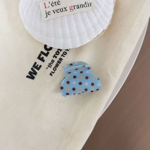 Pinces À Cheveux Pour Femmes En Pvc À Pois Mignons, Collection Simple Series h5 