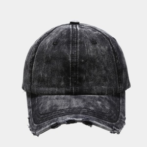 Casquette De Baseball Décontractée En Denim Dégradé De La Série Simple h5