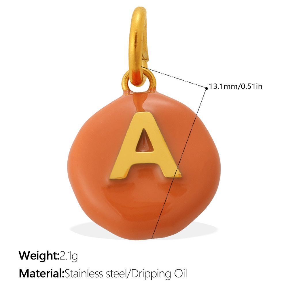 Pendentifs À Faire Soi-Même En Acier Inoxydable Étanche Couleur Or Avec Motif De Lettres