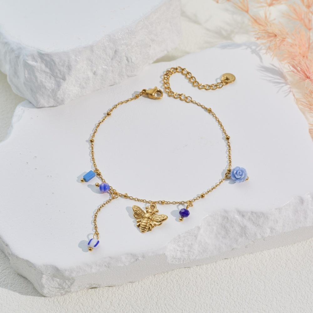 Ensembles De Bijoux Pour Femmes Simple Series Daily Wings En Acier Inoxydable Étanche Couleur Or Image4