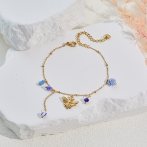 Ensembles De Bijoux Pour Femmes Simple Series Daily Wings En Acier Inoxydable Étanche Couleur Or h5 Image4