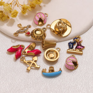 Pendentifs Pour Femmes En Acier Inoxydable, Couleur Or, En Forme De Cœur, À Faire Soi-Même, Style Ange. h5 Image3