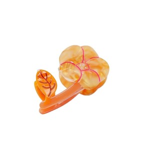 Pinces À Cheveux Pour Femmes En Acétate À Motif Floral Romantique h5 Image4