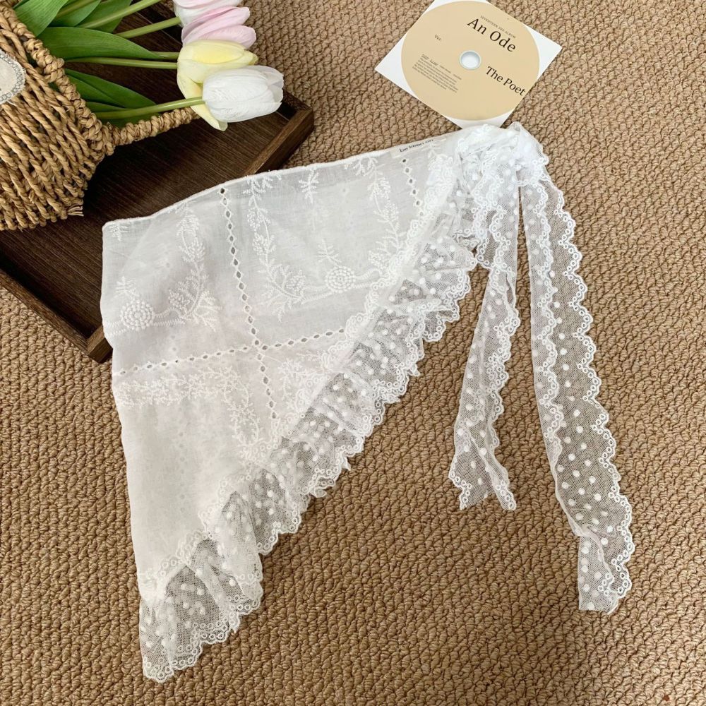 Écharpes D'Été En Dentelle Unie À Faire Soi-Même, Collection Romantique 