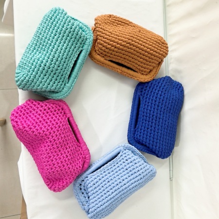 Sac à oreiller femme en corde tressée unie, style décontracté 2