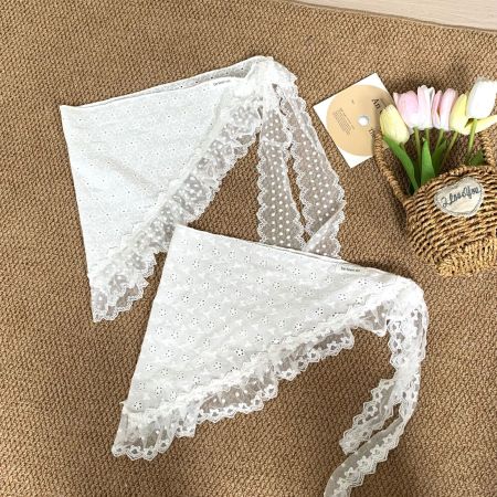 Écharpes d'été en dentelle unie à faire soi-même, collection romantique 2