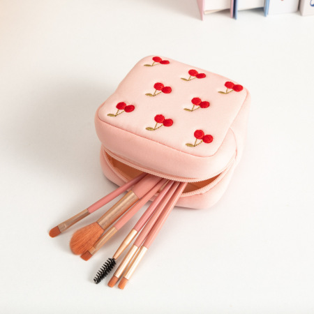 Trousses à maquillage en coton Sweet Cherry pour femmes 2