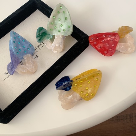 Pinces à cheveux pour femmes en acétate, motif nourriture mignonne, série simple 2