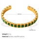 Bracelet en zirconium vert SZ229GNG Image7