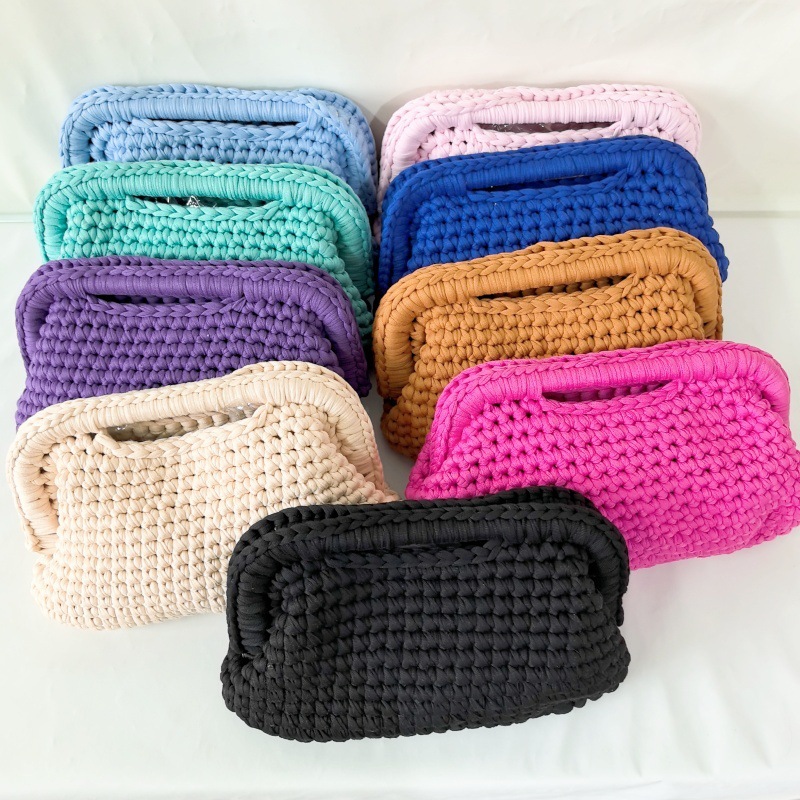 Sac À Oreiller Femme En Corde Tressée Unie, Style Décontracté Image3