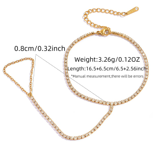 Bracelet Chaîne Femme En Acier Inoxydable Doré, Imperméable Et Orné D'Un Cœur De Luxe h5 