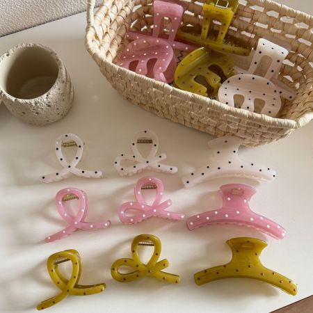 Pinces à cheveux pour femmes Simple Series Sweet Polka Dots PC 2