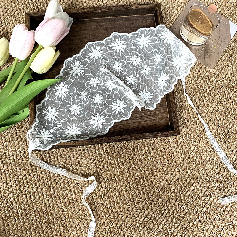 Bandana Romantique En Dentelle Douce, Foulard Et Ceinture Multifonctionnels À Faire Soi-Même Image2