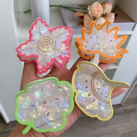 Pinces à cheveux pour femmes en PVC Sweet Plant de la série Romantic