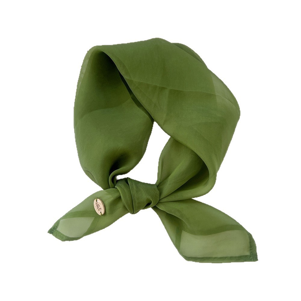 Bandana D'Été Pour Femme En Polyester Uni, Idéal Pour Tous Les Jours h5Image5