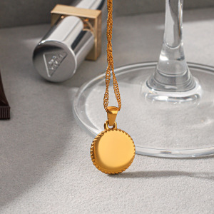 Colliers Pendentifs Pour Femmes En Acier Inoxydable Étanche, Motif Ange, Couleur Or h5 Image4