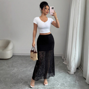Jupes Longues En Dentelle Chics h5 Image5