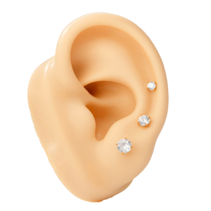 Boucles D'Oreilles Piercing Pour Femme, Luxueuses, Simples, Géométriques, En Acier Inoxydable, Étanches, Couleur Or, Avec Zircon. h5 Image7