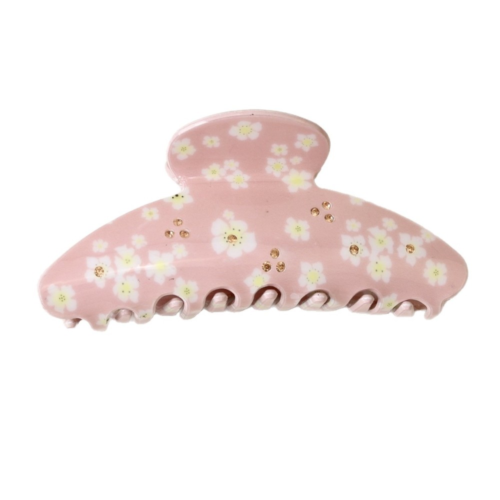 Pinces À Cheveux Pour Femmes En Acétate À Motif Floral Doux, Collection Romantique Image5