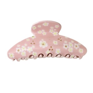 Pinces À Cheveux Pour Femmes En Acétate À Motif Floral Doux, Collection Romantique h5 Image5