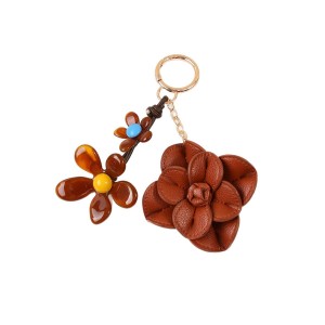 Breloques De Sac Pour Femme En Pu Uni, Style Rétro Fleuri, Collection Simple Series h5 Image5