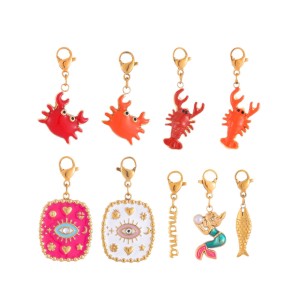 Pendentifs Pour Femmes Simple Series Daily Animal Tortue En Acier Inoxydable Étanche Couleur Or Avec Zircon h5 Image5