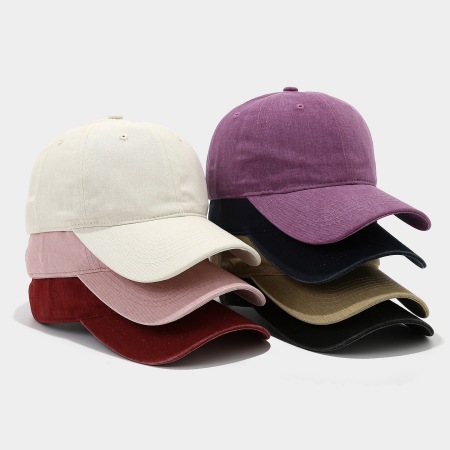 Casquette de baseball unisexe classique en tissu uni 2