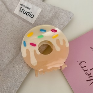 Pinces À Cheveux Pour Femmes En Acétate, Motif Nourriture Mignonne, Série Simple h5 