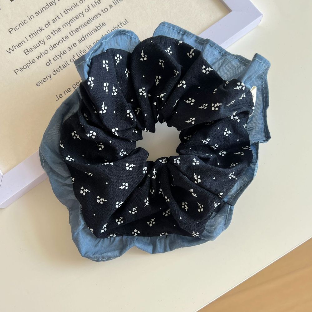 Chouchous En Tissu À Nœud Floral Rétro De La Collection Simple Series 