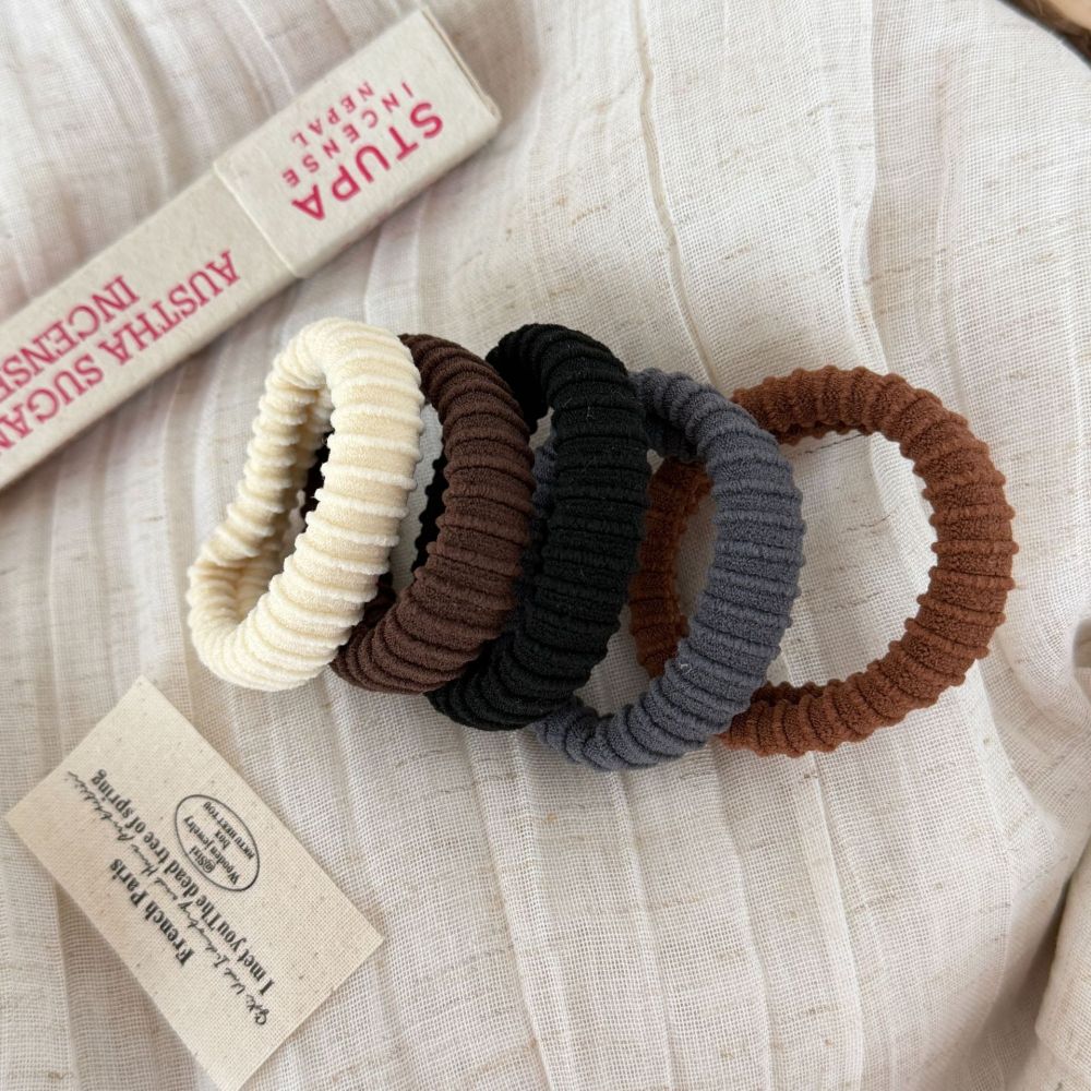 Élastiques À Cheveux Élastiques Pour Femmes, De Couleur Unie Ou Mélangée, Style Décontracté, Collection Simple Series 