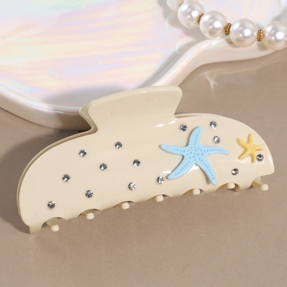 Griffes À Cheveux Pour Femmes En Acétate, Motif Tortue Et Étoile De Mer, Collection Romantique 