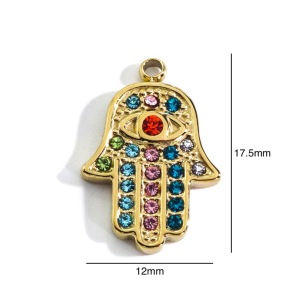 Pendentifs Pour Femmes De La Série Luxueuse Diy, Forme Irrégulière, En Acier Inoxydable Étanche, Couleur Or h5 