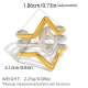 Couleur or et argent/Taille unique/A11-2-250630-6 