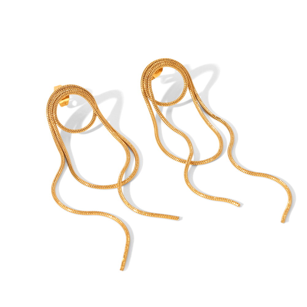Boucles D'Oreilles Pendantes Pour Femme, Style Simple Et Quotidien, Avec Pompon En Forme De Cœur, En Acier Inoxydable Étanche, Couleur Or Et Zircon. 