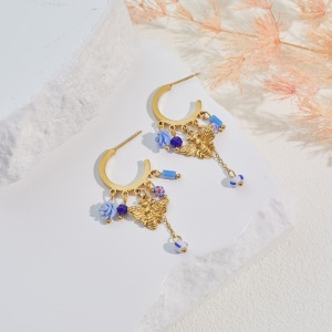 Ensembles De Bijoux Pour Femmes Simple Series Daily Wings En Acier Inoxydable Étanche Couleur Or h5 Image3