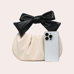 Sac À Main Femme En Pu Avec Nœud Papillon Et Oreiller h5 Image5