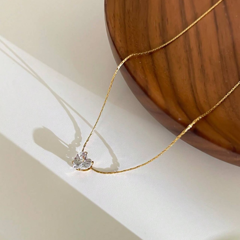 Colliers Pendentifs Pour Femmes En Acier Inoxydable Étanche, Forme De Goutte Classique, Collection Simple Series h5Image3