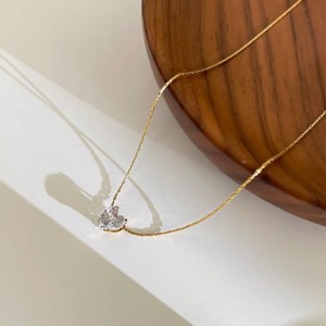 Colliers Pendentifs Pour Femmes En Acier Inoxydable Étanche, Forme De Goutte Classique, Collection Simple Series h5 Image3