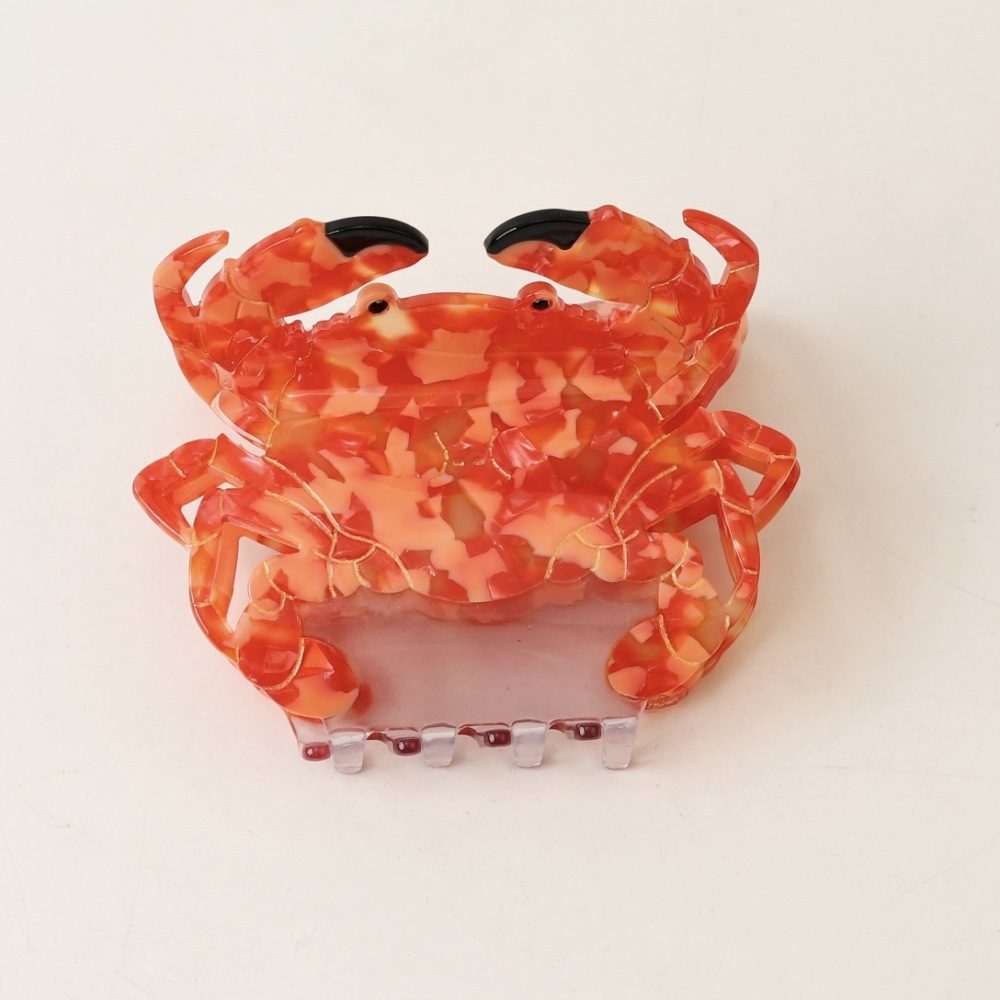 Griffes À Cheveux Pour Femmes En Acétate, Style Océanique, Motif Animaux Mignons, Collection Luxueuse 