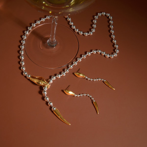Ensembles De Colliers Pour Femmes Punk Snake En Acier Inoxydable Multicolore Étanche h5 Image3