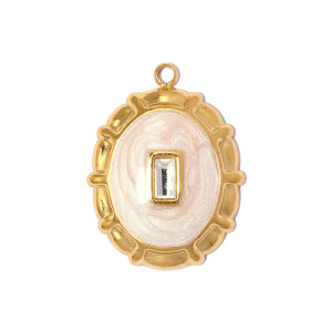 Pendentifs Pour Femmes, Collection Simple Series Diy, Forme Géométrique Animale, En Acier Inoxydable Étanche, Couleur Or h5 Image3