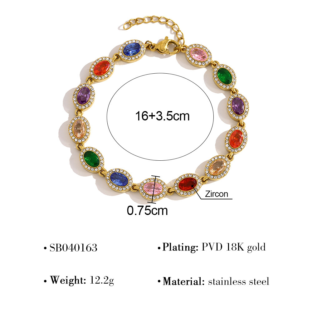 Bracelets De Perles Pour Femmes En Acier Inoxydable De Luxe, Étanches, Couleur Or Et Zircon.